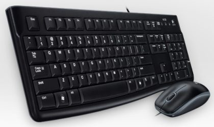 Tastatura + miš Logitech Deluxe MK120 US, crna