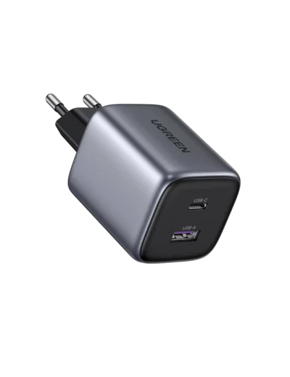 UGREEN Nexode GaN II punjač 35W (USB-C + USB-A) crni (15539)