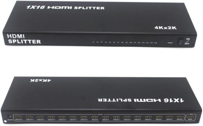 HDMI spliter 1x16 12V/3A ver.1.4 KT-HSP-1.16