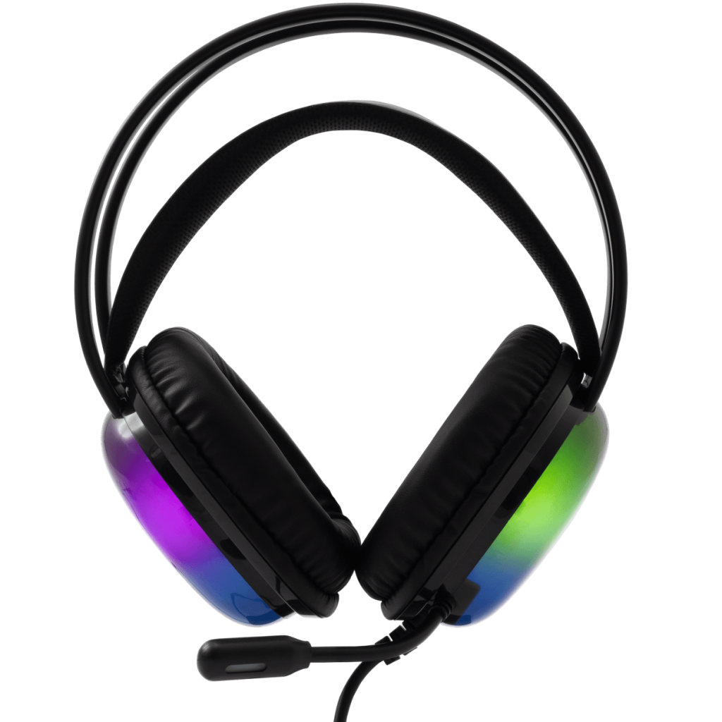 Slušalice sa mikrofonom White Shark PEACOCK 50mm/Multiplatform/RGB/Crna