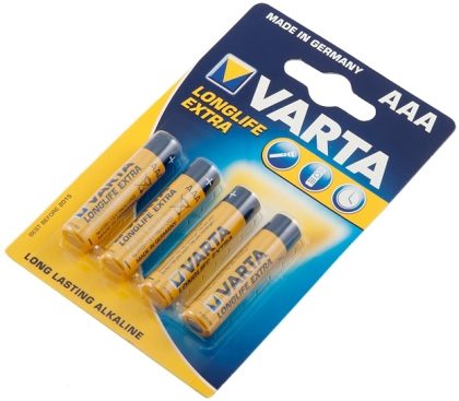 Baterija Varta LR3 Longlife AAA, nepunjiva 1/4