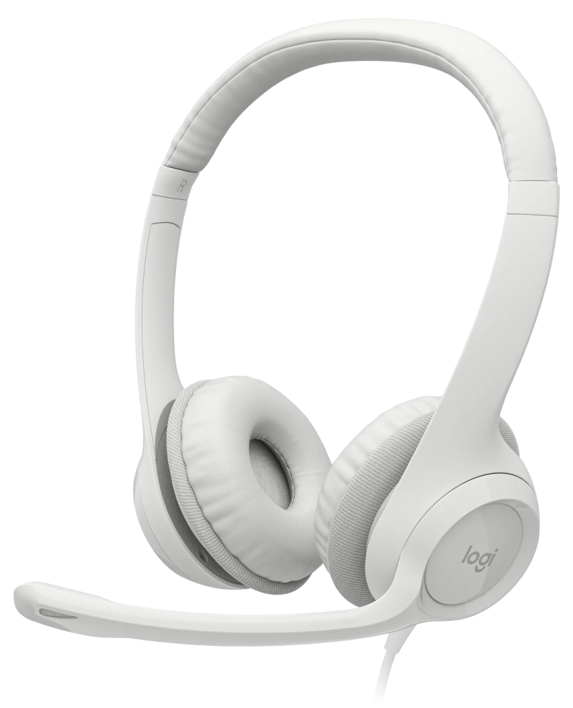 Logitech H390 ClearChat Comfort USB Headset White