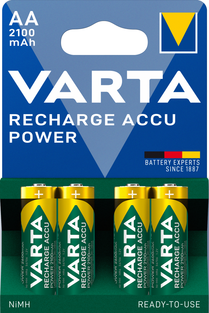 Punjiva baterija Varta AA HR06 2100mAh 1/4
