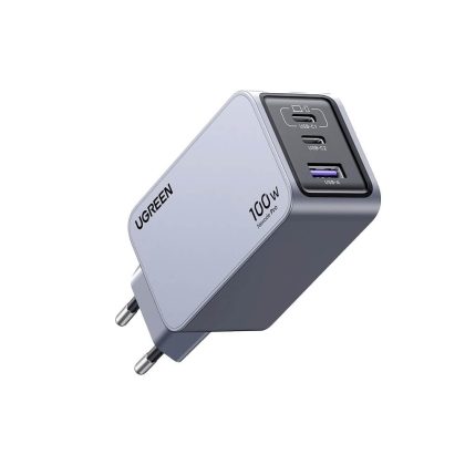 UGREEN Nexode Pro GaN mini mrežni punjač 100W X757-25874 (2x USB-C + USB-A) tamnosivi