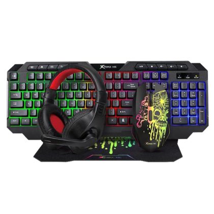 Tastatura + miš + podloga + slušalice Xtrike CMX415 USB 4u1