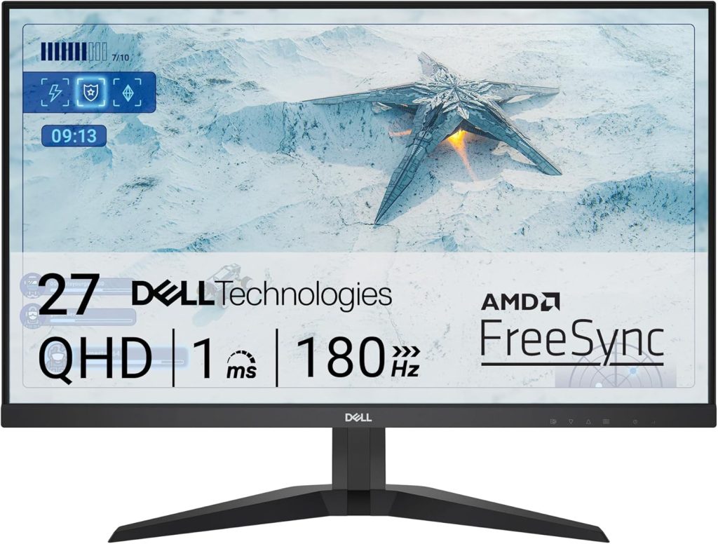 Monitor 27  DELL G2725D 2560x1440/IPS/5ms/180Hz/2xHDMI/DP/HDCP/AMD FreeSync