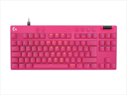 Logitech G PRO X TKL Rapid Gaming Keyboard, Pink, US
