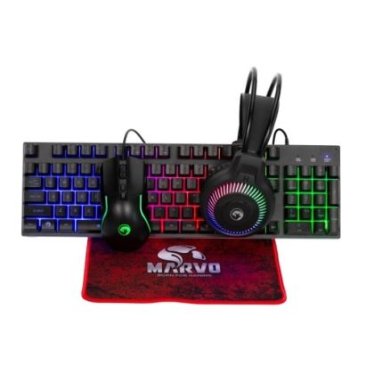 Tastatura + miš + slušalice + podloga Marvo LOOT 40 CM416