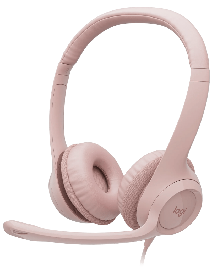 Logitech H390 ClearChat Comfort USB Headset Rose