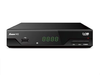 Set Top BOX Xwave M2 DVB-T2 LED/scart/HDMI/RF in-out/USB/media player/metalno kućište