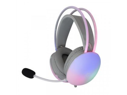 Slušalice sa mikrofonom White Shark FIREFLY 50mm/Multiplatform/RGB/Bela