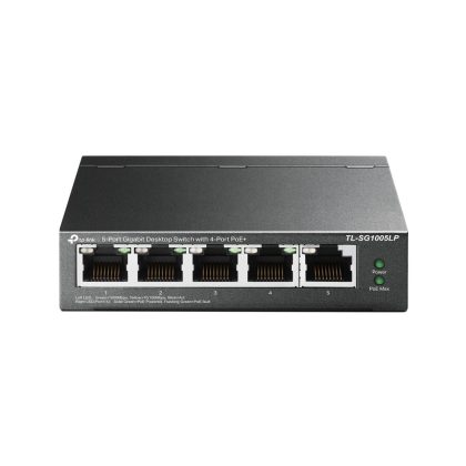 Svič 10/100/1000 5-port TP-Link TL-SG1005LP 4xPoE port 30W