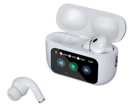 REMAX W30 White Noise-Cancelling True Wireless Earbuds with Touchscreen