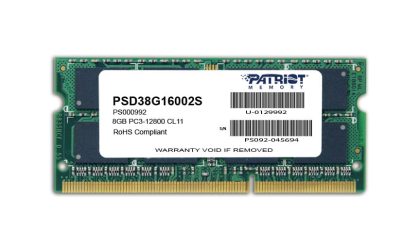 Memorija SODIMM DDR3 8GB 1600MHZ Patriot Signature PSD38G16002S