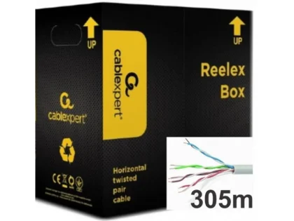 UTP cat.5E Gembird UPC-5004E-SOL Indoor solid premium CCA pun presek